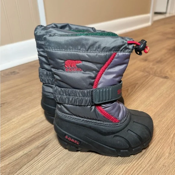 Sorel Toddler Snow Rain‎ Boots Insulated Size 3 Toddler - Picture 5 of 6